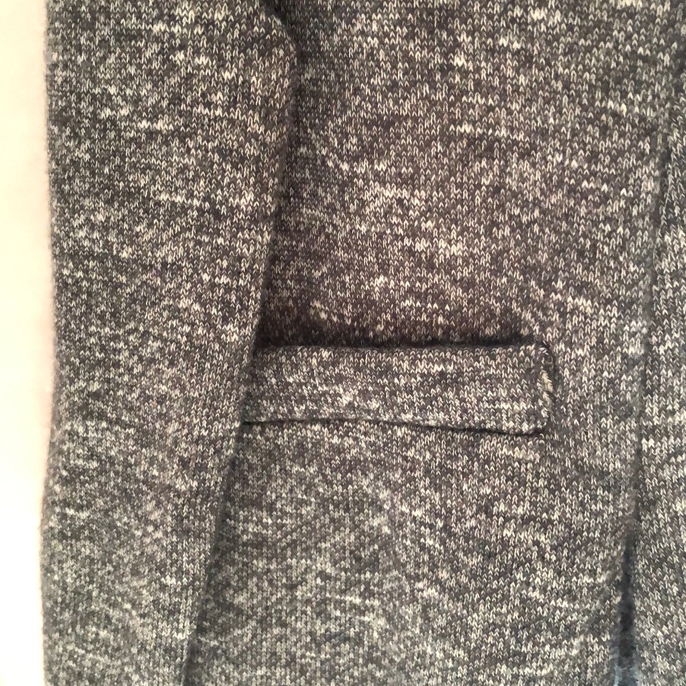 Cotton polyester blend sweater blazer